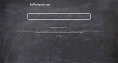 Desktop Screenshot of fuelforthought.com